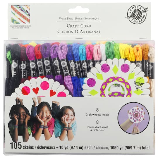 Craft Cord Value Pack by Loops & Threads™, 105ct.